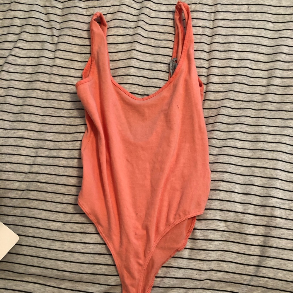 Peach bodysuit